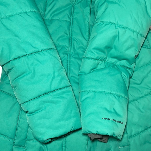 Columbia Omnishield green zip up snow jacket puffer size small - Picture 5 of 9